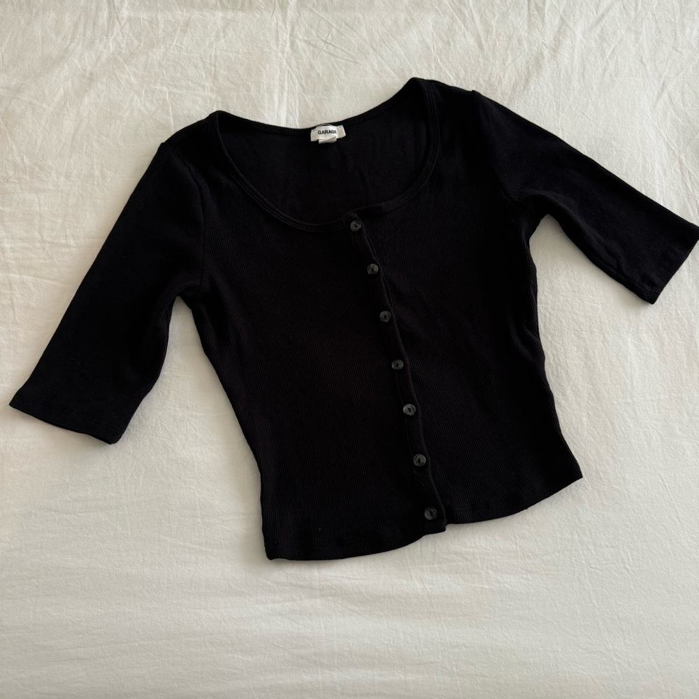 Garage cropped cardigan